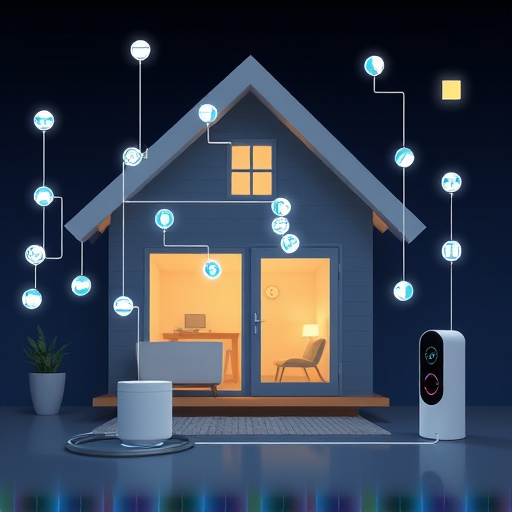 connected smart home with multiple sensors