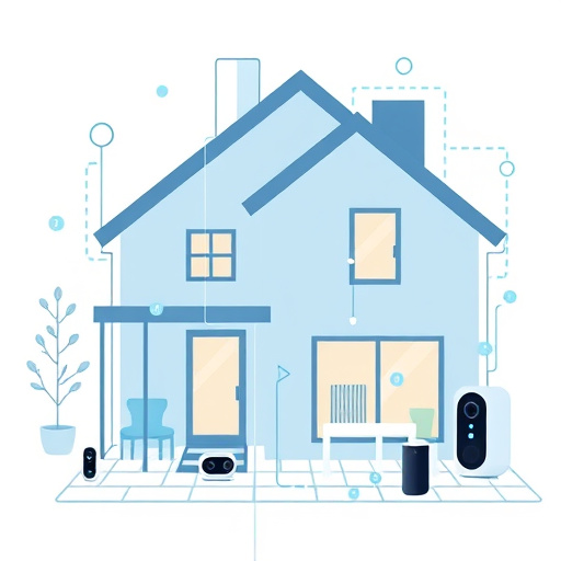 connected smart home with multiple sensors