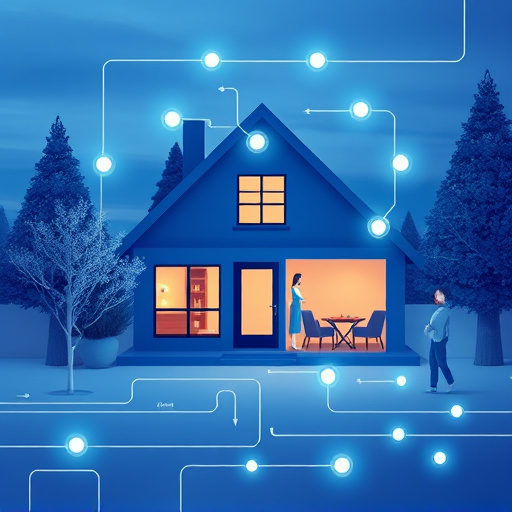 connected smart home with multiple sensors