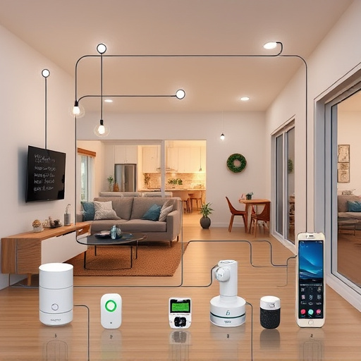 connected smart home with multiple sensors