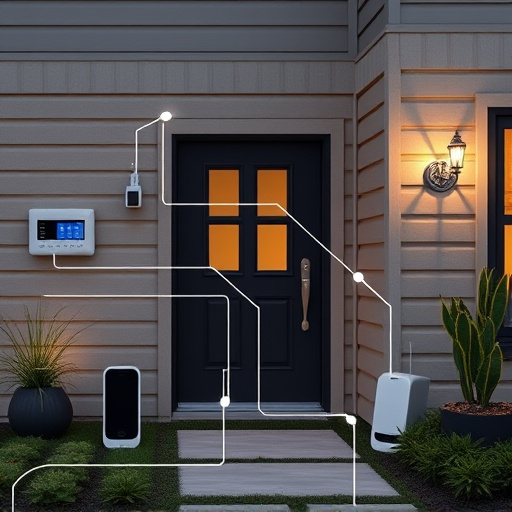 connected smart home with multiple sensors
