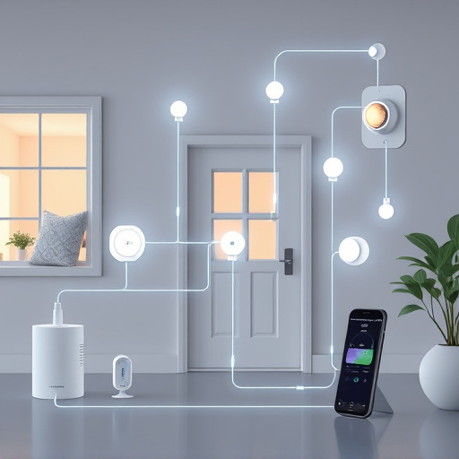connected smart home with multiple sensors