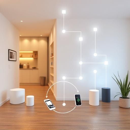 connected smart home with multiple sensors