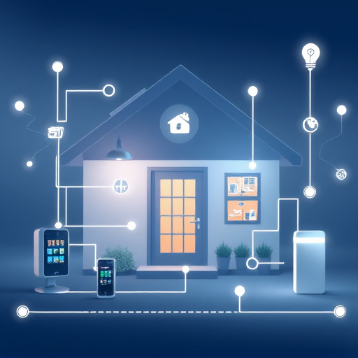 connected smart home with multiple sensors