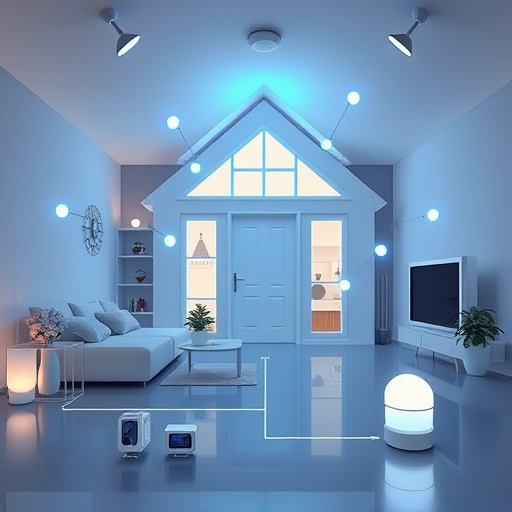 connected smart home with multiple sensors