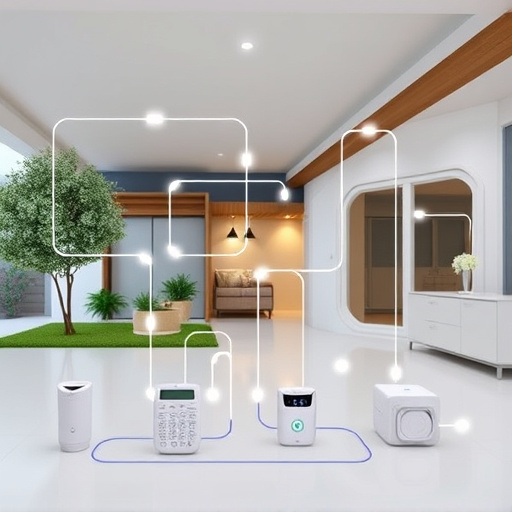 connected smart home with multiple sensors