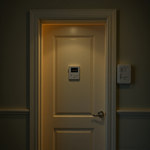 discreet door alarm placed in hostel doorframe
