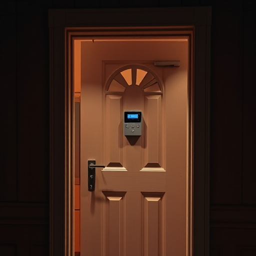 discreet door alarm placed in hostel doorframe