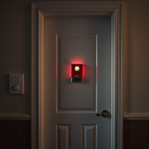 discreet door alarm placed in hostel doorframe