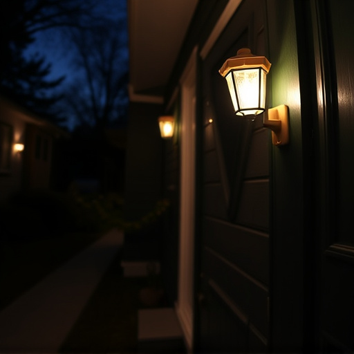 doorbell camera recording visitor at night