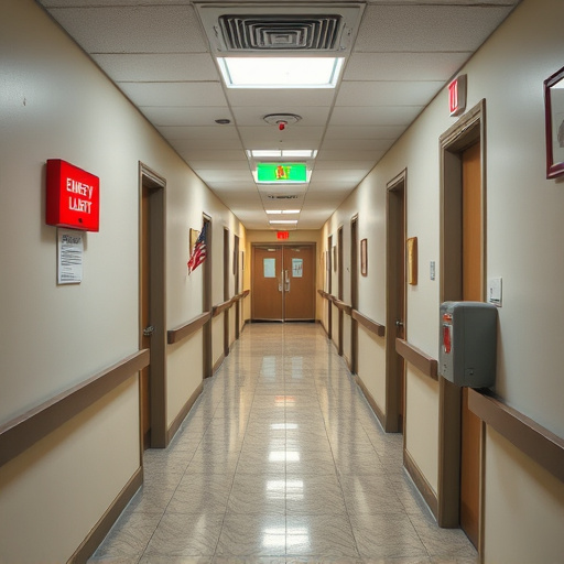 emergency alert system inside hallway