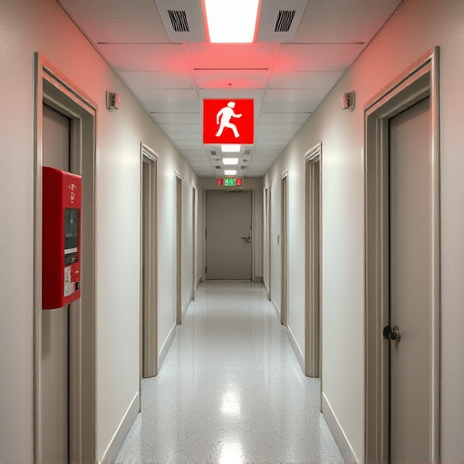 emergency alert system inside hallway