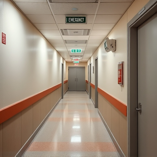 emergency alert system inside hallway