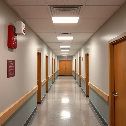 emergency alert system inside hallway