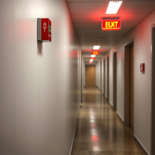 emergency alert system inside hallway