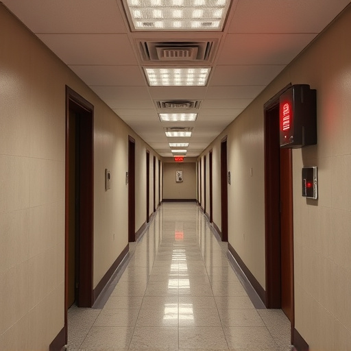 emergency alert system inside hallway