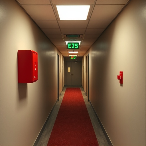 emergency alert system inside hallway
