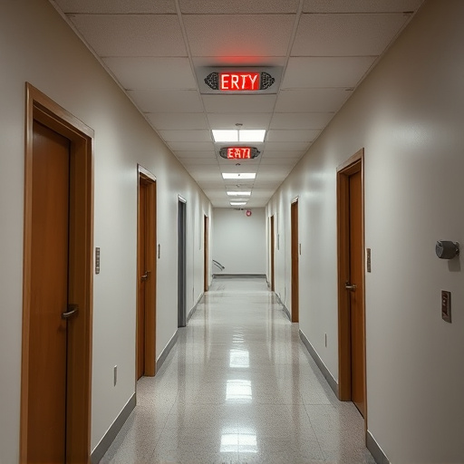 emergency alert system inside hallway