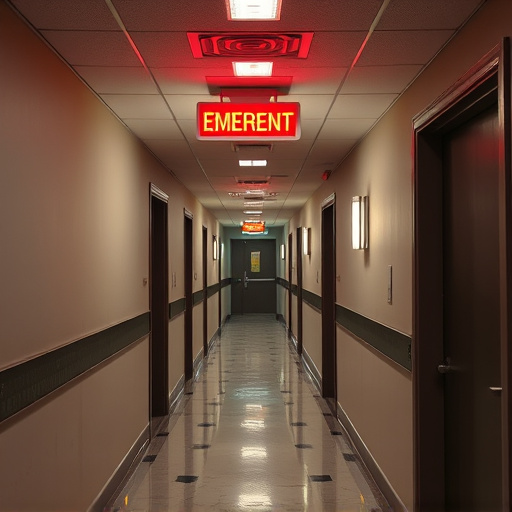 emergency alert system inside hallway