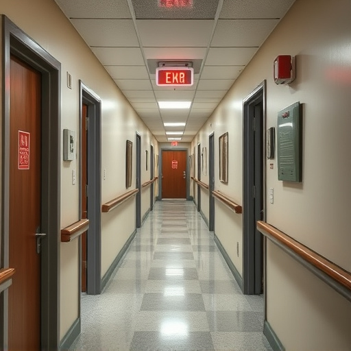 emergency alert system inside hallway