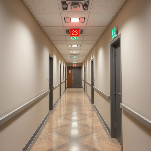 emergency alert system inside hallway