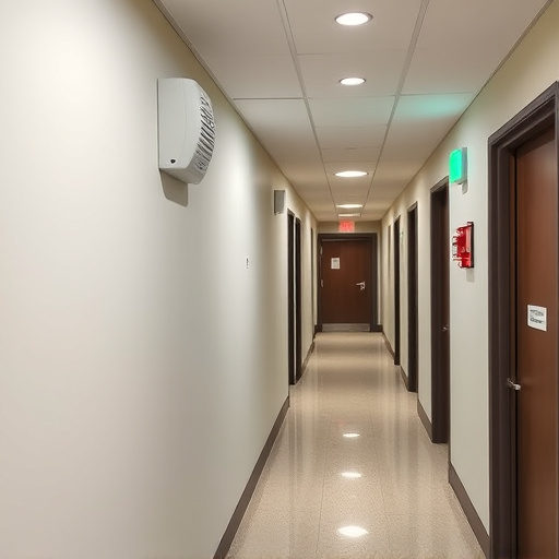 emergency alert system inside hallway