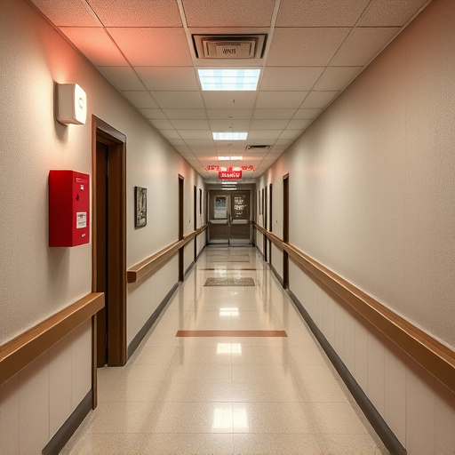 emergency alert system inside hallway