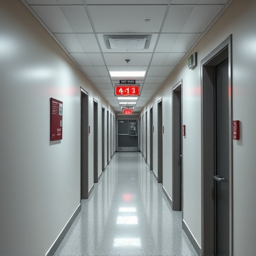 emergency alert system inside hallway
