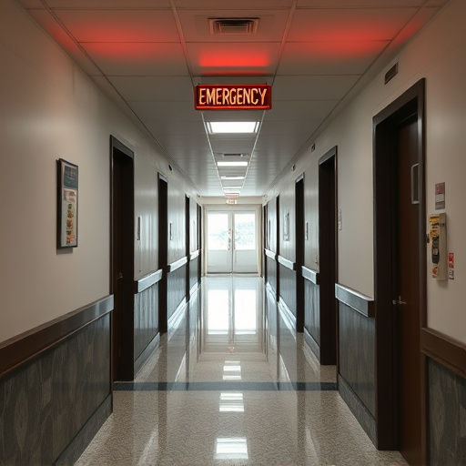 emergency alert system inside hallway