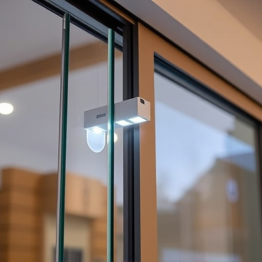 glass break sensor on sliding door