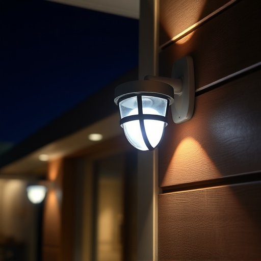 motion sensor light mounted in travel lodge
