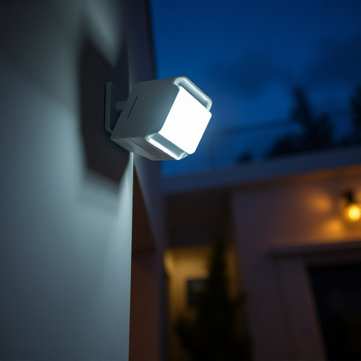 motion sensor light mounted in travel lodge