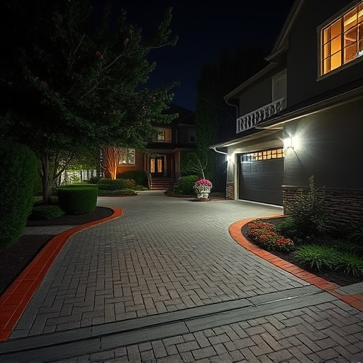 night vision security camera watching driveway