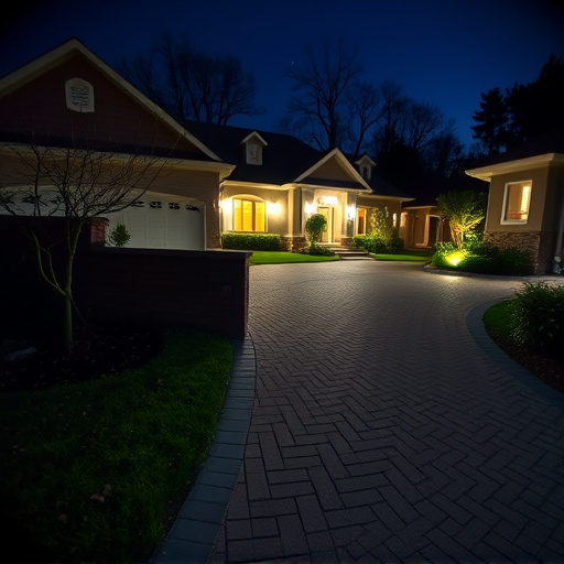 night vision security camera watching driveway