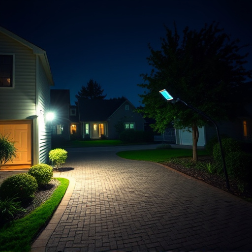 night vision security camera watching driveway