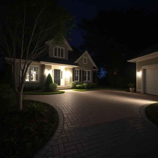 night vision security camera watching driveway