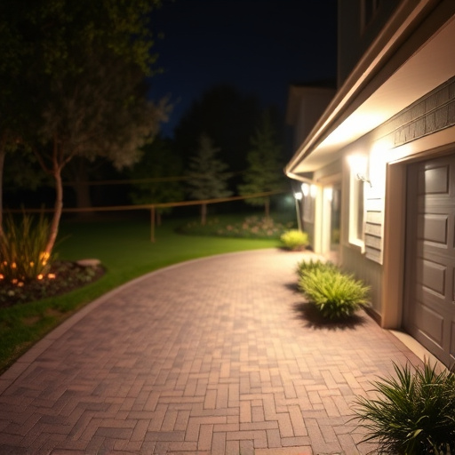 night vision security camera watching driveway