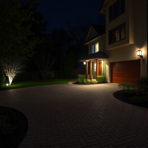 night vision security camera watching driveway