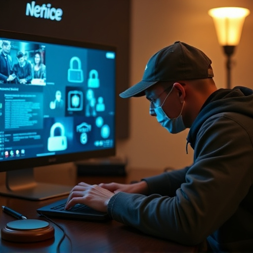 person researching personal safety laws online