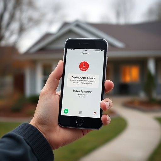 sensor alert notification on homeowner’s phone