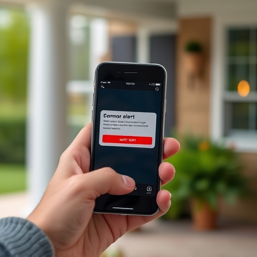 sensor alert notification on homeowner’s phone