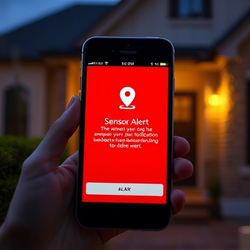 sensor alert notification on homeowner’s phone