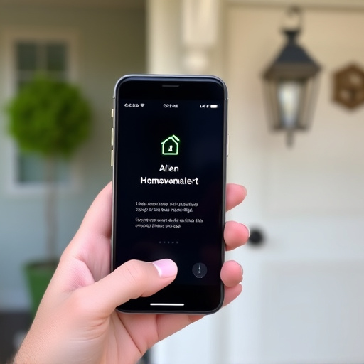 sensor alert notification on homeowner’s phone