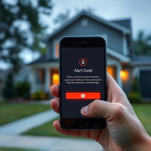 sensor alert notification on homeowner’s phone