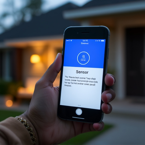 sensor alert notification on homeowner’s phone