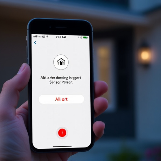 sensor alert notification on homeowner’s phone