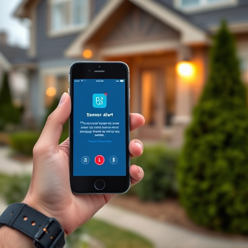 sensor alert notification on homeowner’s phone