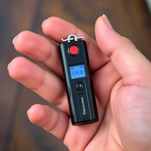 traveler testing mini pepper spray keychain