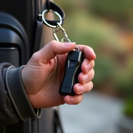 traveler testing mini pepper spray keychain