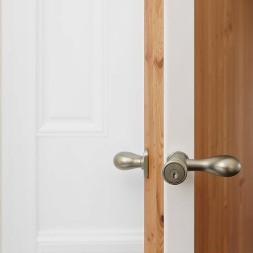 apartment entry secured with bolt lock